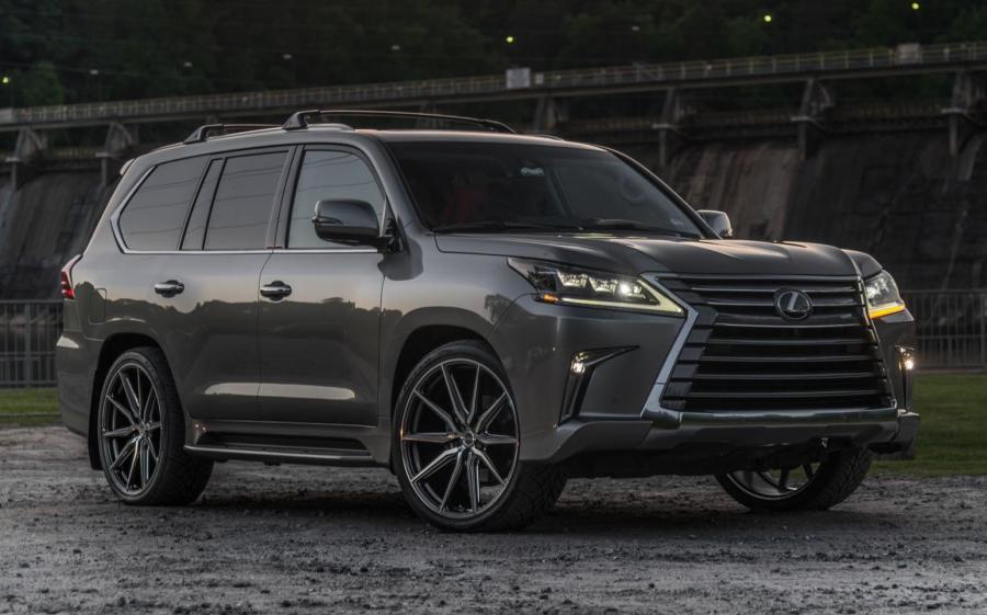 Lexus LX570 on Vossen Wheels (HF-3) (Nebula Gray Pearl) '2019